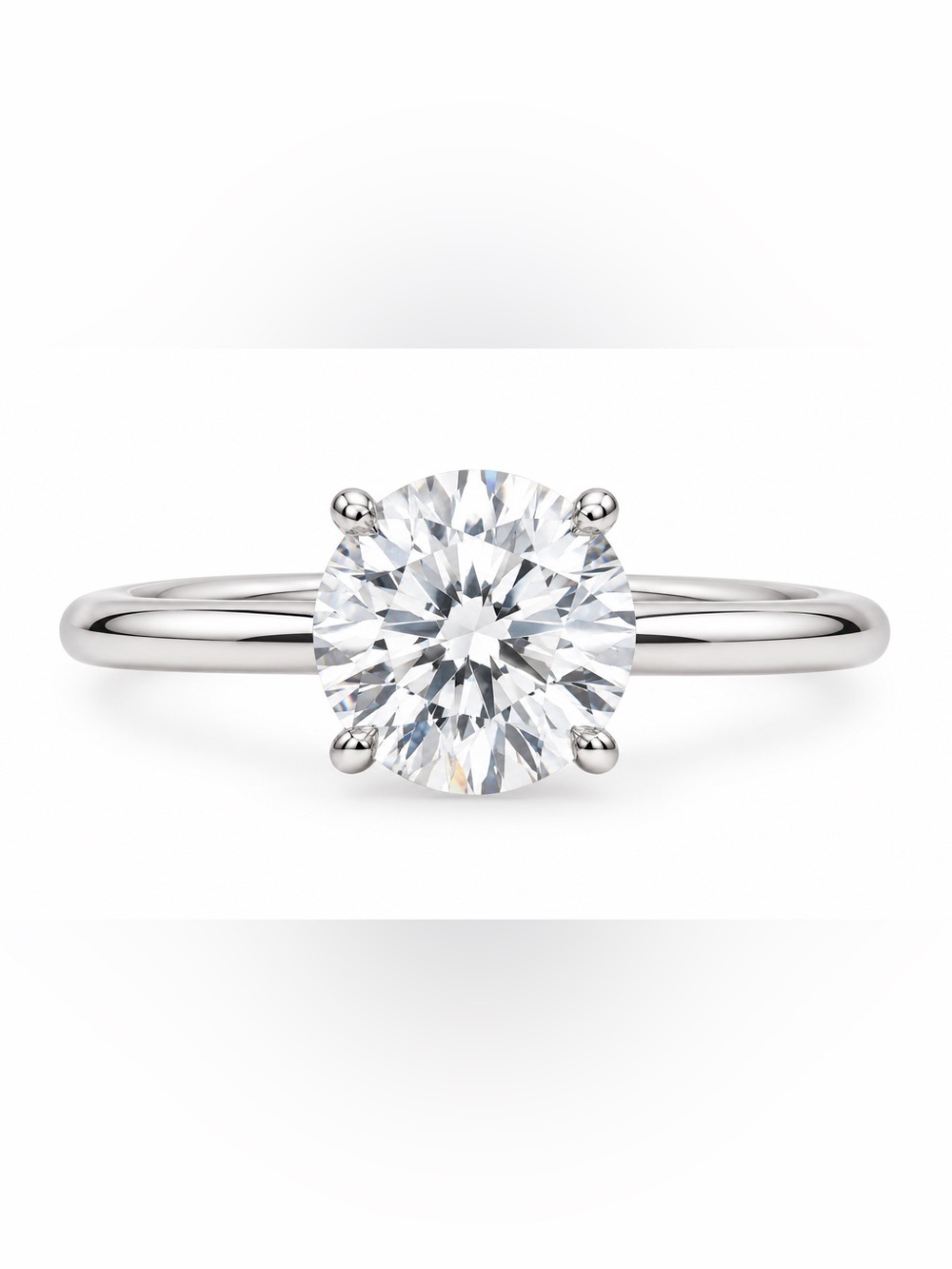 Luxury 2.0‎ CT Moissanite Diamond solitaire engagement ring size 9